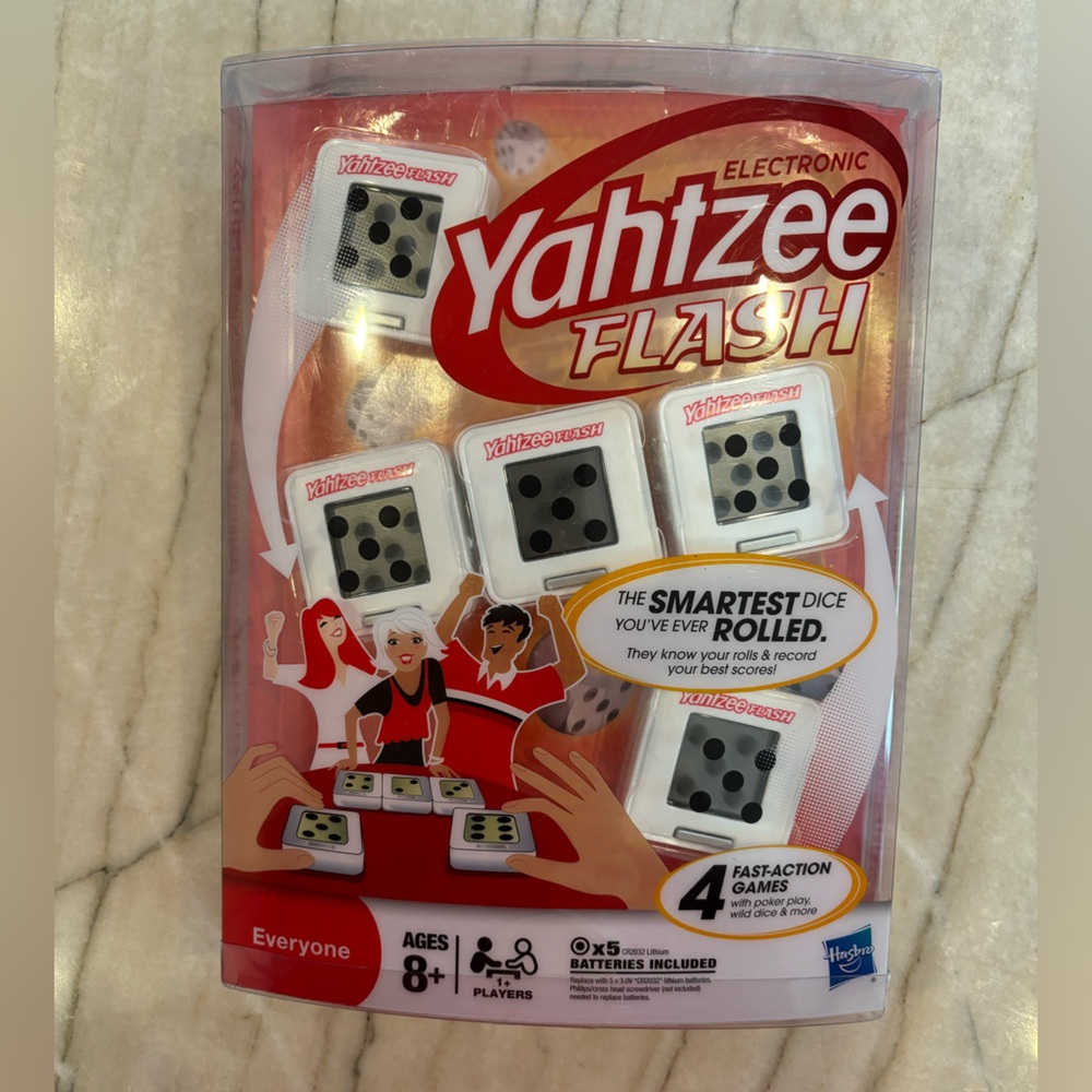 Yahtzee Flash Electronic Game Hasbro New In Package